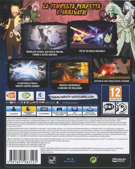 BANDAI NAMCO Entertainment Naruto Shippuden: Ultimate Ninja Storm 4, PS4 Standard ITA PlayStation 4 - 5