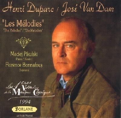 Duparc Les Melodies - CD Audio di José Van Dam