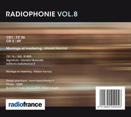 Radiophonie vol.8 - CD Audio - 2