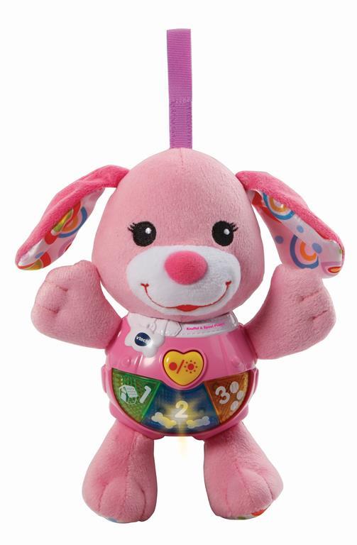 VTech Baby Knuffel & Speel Puppy roze