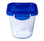 Pyrex 1451029  Contenitore alto con coperchio, 12 x 12 cm, in vetro, 0,8 L, colore: Trasparente