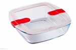 Contenitore con coperchio quadro 25x22xh7 cm Pyrex