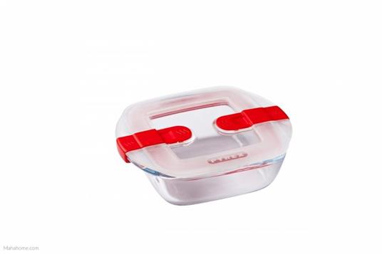 Contenitore con coperchio quadro 14x12xh4 cm Pyrex