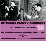 Integrale vol.18 - CD Audio di Django Reinhardt