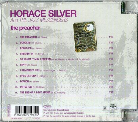 The Preacher - CD Audio di Horace Silver - 2