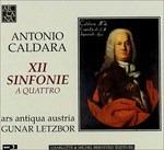 XII Sinfonie a quattro - CD Audio di Antonio Caldara