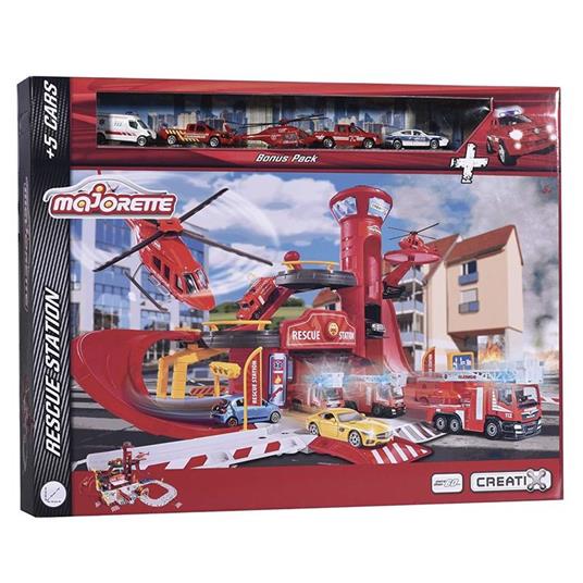 Majorette. Mega Set Rescue Station Con 5 Veicoli - 5