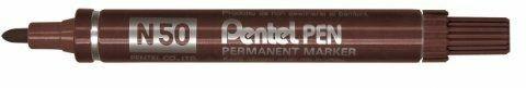 PENTEL MARCATORE PENTEL PEN N50 MARRONE PUNTA TONDA