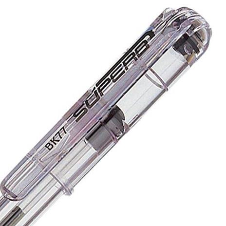 Penna a sfera Pentel Superb nero punta 0,7 mm. Confezione 12 pezzi - 4