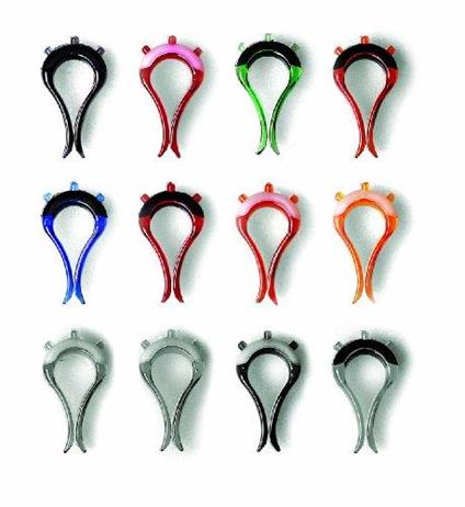 Mastrad F01755 - Set di 12 segnabicchieri, colori assortiti