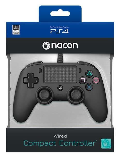 NACON Controller Wired Nero PS4 - gioco per Console e accessori - Nacon -  Controller e Gamepad - Videogioco | IBS