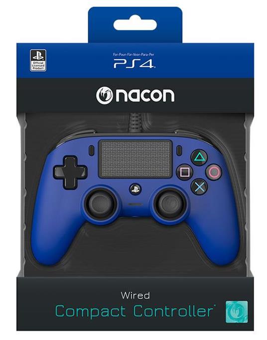 NACON Controller Wired Blu PS4 - gioco per Console e accessori - Nacon -  Controller e Gamepad - Videogioco | IBS