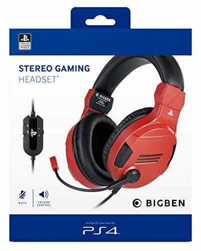 BigBen Interactive Cuffia Gaming con Licenza Ufficiale PS4 Rossa -  PlayStation 4 - gioco per Console e accessori - BigBen Interactive -  Accessori Gaming - Videogioco | IBS
