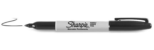 Sharpie Fine Point marcatore permanente Nero Punta sottile