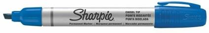 Marcatore permanenti Sharpie Metal Barrel small blu punta a scalpello 4 mm