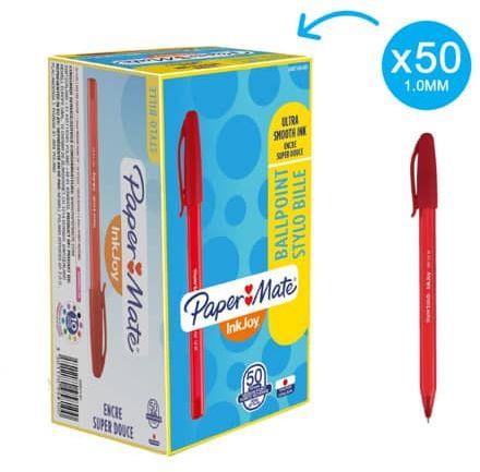 Penna a sfera stick Inkjoy 100 CAP ULV M 1 mm – rosso - Paper Mate - Cartoleria  e scuola