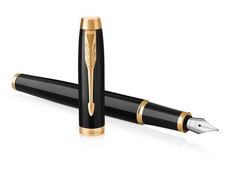 Parker IM penna stilografica Nero, Oro Sistema di riempimento della cartuccia 1 pezzo(i)