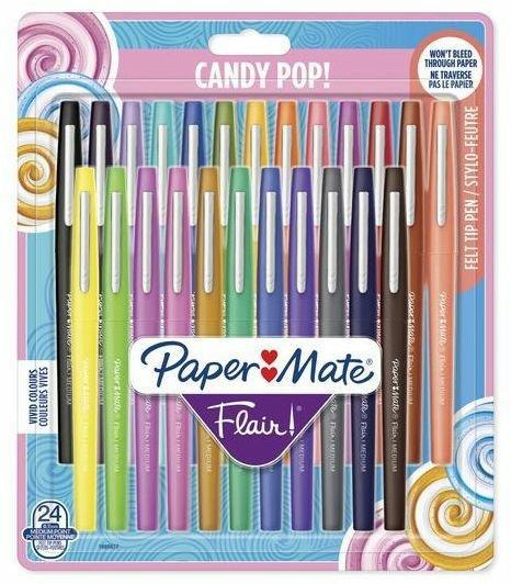 Penna Papermate Flair-Nylon Candy Pop Colori Assortiti - Blister