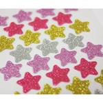 28 adesivi - Stelle - Glitter - 1,8 cm