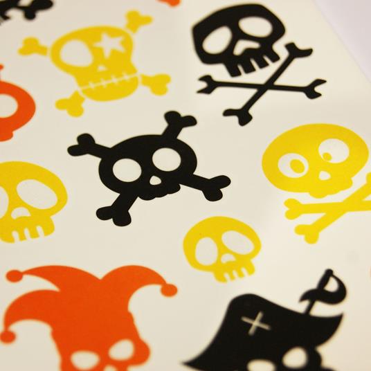 Tatuaggi temporanei - Teschi di Halloween - Global Gift - Idee regalo