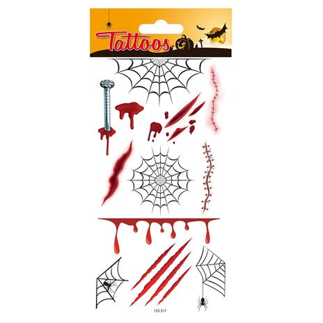 Tatuaggi - Ragnatele e cicatrici di Halloween - 2