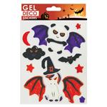 Adesivi gel di Halloween - Unicorno e Panda