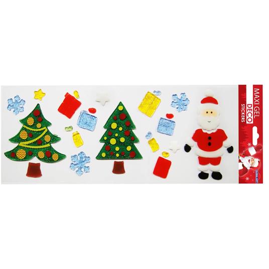 Adesivi in gel per finestre con Babbo Natale e Albero di Natale - Global  Gift - Idee regalo | IBS
