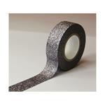 Nastro per mascheratura - Argento - Glitter - Riposizionabile - 15 mm x 10 m