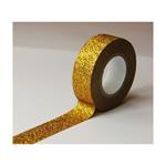 Nastro per mascheratura - Oro - Glitter - Riposizionabile - 15 mm x 10 m