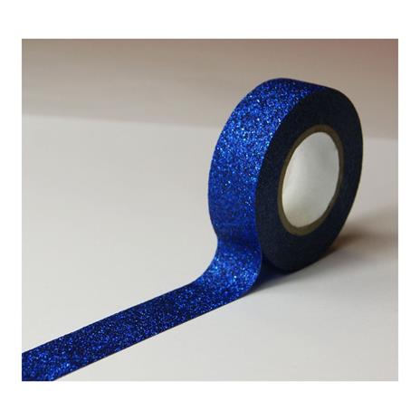 Nastro per mascheratura - Blu notte - Glitter - Riposizionabile - 15 mm x 10 m
