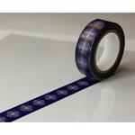 Nastro adesivo - Motivi viola - Riposizionabile - 15 mm x 10 m