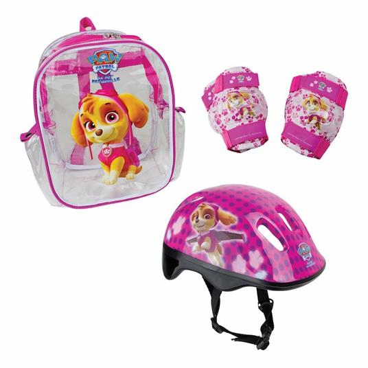 Darpeje Opaw004-F. Paw Patrol. Set Protezioni + Casco In Sacco Pvc