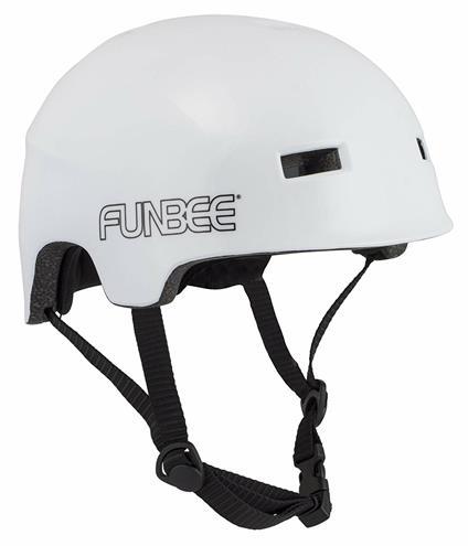 DArpeje OFUN175A-W. Funbee. Casco Bol Per Adulti. Bianco. Regolabile L= 56-60 Cm