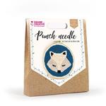 Kit ricamo Punch needle Ø 20 cm - Volpe