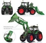 Fendt 516 Vario With Front Loader Trattore Tractor 1:32 Model Uh4981