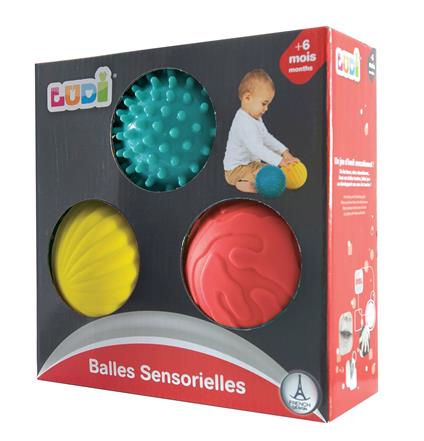 Ludi 30008. 3 Palle Sensoriali 8Cm