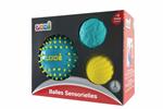 Ludi30021. Set 3 Palle Sensoriali Blu