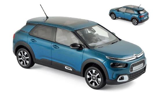 Citroen C4 Cactus 2018 Blue & White 1:18 Model Nv181660 - 2