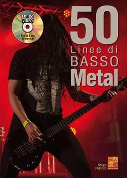  50 Linee di Basso Metal + disco audio/video -  Sergio Fabrini - copertina