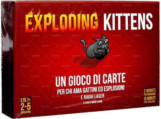 Exploding Kittens - Base - ITA. Gioco da tavolo - Asmodee - Exploding  Kittens - Altri Card Games - Giocattoli