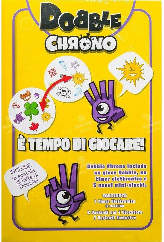 Dobble Chrono . Base - ITA. Gioco da tavolo - Asmodee - Dobble - Giochi di  ruolo e strategia - Giocattoli