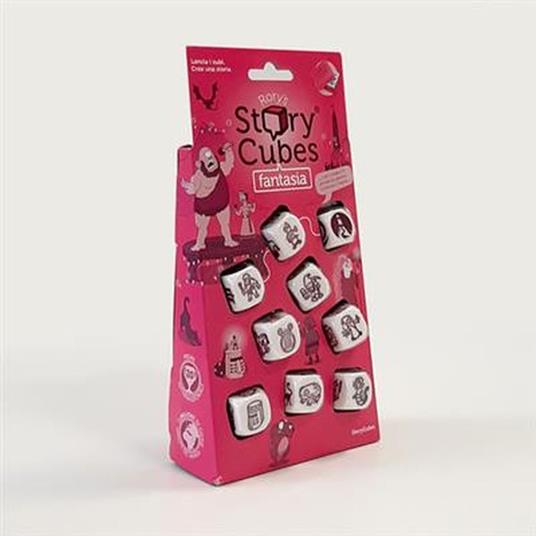 Rory's Story Cubes Fantasia Hangtab (Fuxia) - Base - Multi (ITA). Gioco da tavolo