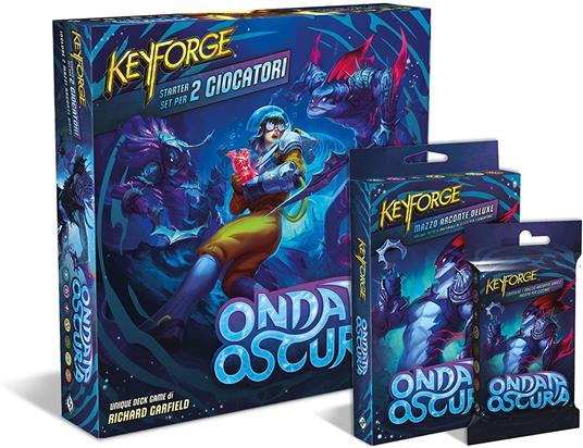 KeyForge, Ondata Oscura. Starter Set per 2 Giocatori. Base. Gioco da tavolo - ITA - 2