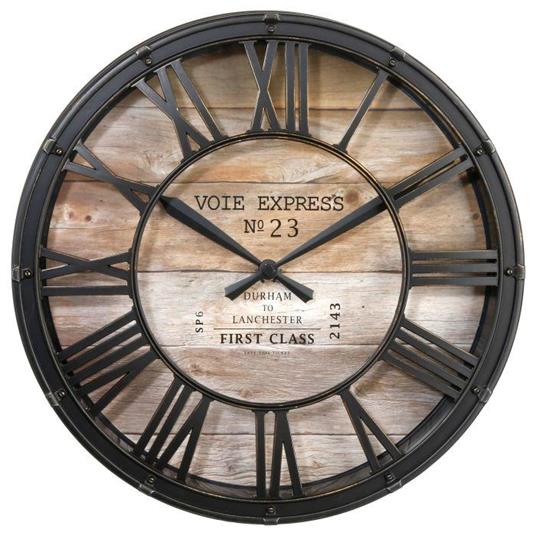Orologio da parete Vintage Ø 39 cm, indicativo, rotondo, numeri romani -  Atmosphera - Casa e Cucina | IBS