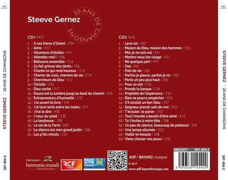 20 Ans de Chansons - CD Audio di Steeve Gernez - 2