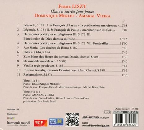 Opere sacre per pianoforte - CD Audio di Franz Liszt - 2