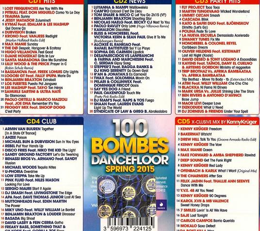 100 Bombes Dancefloor Spring 2015 - CD Audio - 2