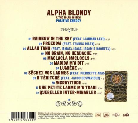 Positive Energy - CD Audio di Alpha Blondy - 2