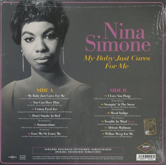 My Baby Just Cares for Me - Vinile LP di Nina Simone - 2