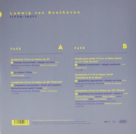 I capolavori - Vinile LP di Ludwig van Beethoven,Herbert Von Karajan,Wilhelm Kempff,Claudio Arrau,Elisabeth Schwarzkopf - 2